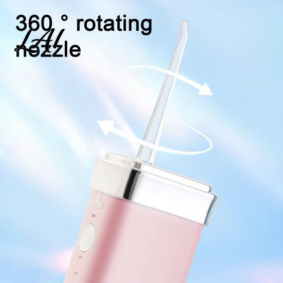 Orthodontic Tip for Braces Cordless Water Flosser 3 Modes 4 Jet Tips 180ml Tank Portable Tongue Cleaning Tool Dental Oral Irrigator Retractable