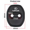 4pcs Car Door Lock Protective Silione Cover Accessorie For Lexus ES NX IS RX GX470 LS400 LX470 LX570 RC350 UX250h ES350 RX450h