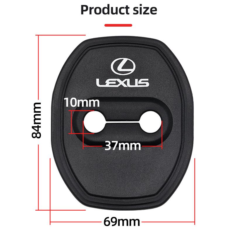 4pcs Car Door Lock Protective Silione Cover Accessorie For Lexus ES NX IS RX GX470 LS400 LX470 LX570 RC350 UX250h ES350 RX450h