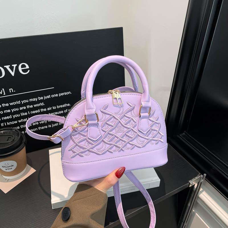 2026 New Style Niche High-end Feel Shell Bag Versatile Single-shoulder Crossbody Small Bag PU Leather Handbag Lady Commuter Bag
