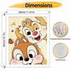 Disney Chipmunk Oil Painting Art Set Cute Wall Decor Handmade Gift Idea For Her