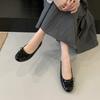 Inner Height Increase Silver Small Single Shoes Women's Shoes Spring and Autumn 2025 Summer French Bow Red Ballet Evening Shoes