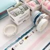 5Pcs / Pack Simple Colorful Basic Style Washi Tape Set DIY Scrapbooking Sticker Label Masking Tape School Office Supply