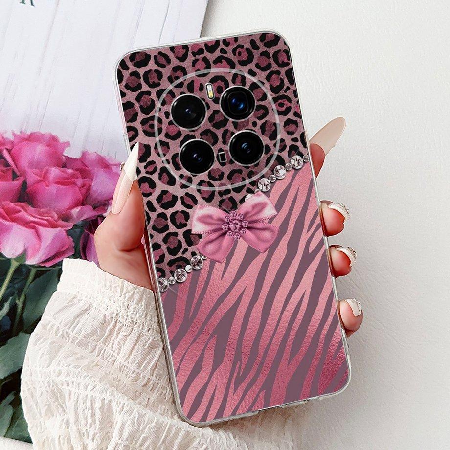 For Honor Magic 7 Pro Phone Case Magic7 Magic 6 Lite 5 Lite Back Cover Girly Fashion Flower Butterfly Paintong Soft TPU Bumper