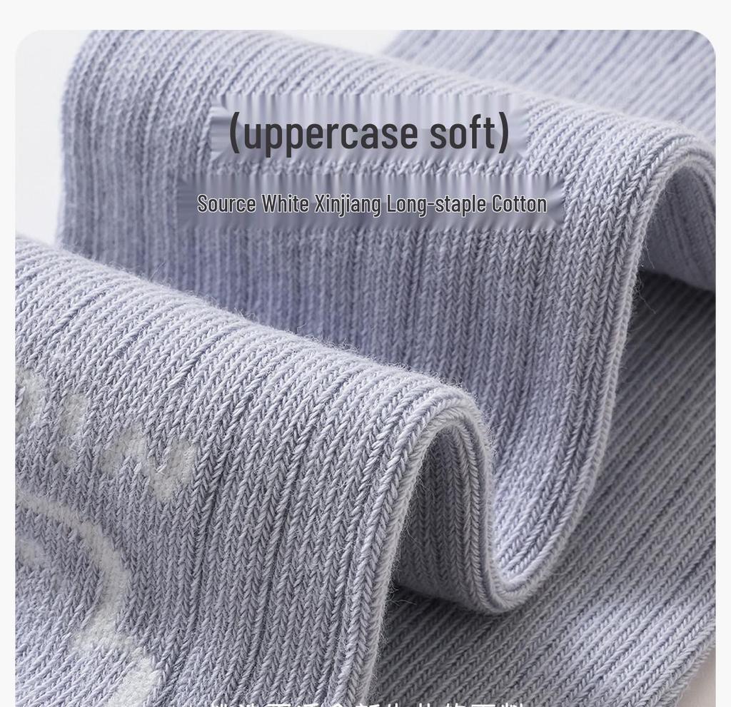 Infant Knee-High Cartoon Socks: Pure Class A Cotton, Non-Binding, Perfect for Spring, Autumn & Winter