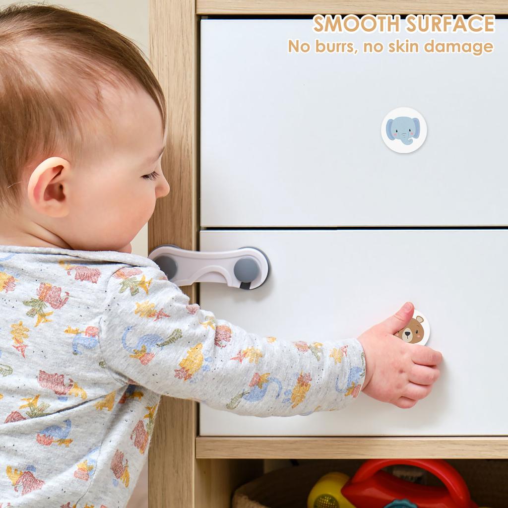 8/6Pcs Drawer Knobs Wooden Dresser Pull Handle with Screws Cute Creative Cabinets Knobs 3.5cm Decorative Round Wardrobe Door