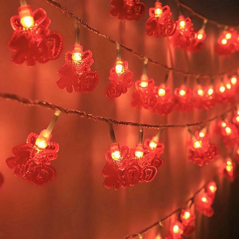Festival Party Supplies Traditional Chinese Knot Red Lantern Lantern Lamp Lights Decor String Light