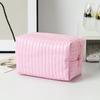 PU Waterproof Makeup Bag Travel Toiletry Bag Macaron Color Small Cosmetic Bag Travel Cosmetic Organizer Zipper Coin Purse Wallet