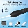Vibrating Anal Beads Butt Plug Adult Sex Toys for Couples, Rechargeable Anal Plug Bullet Vibrator Waterproof G-spot Stimulator Male Prostate Massager
