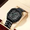 Men'S Watch Six-Pin Multi-Function Chronograph Luminous Calendar Steel Belt 2217