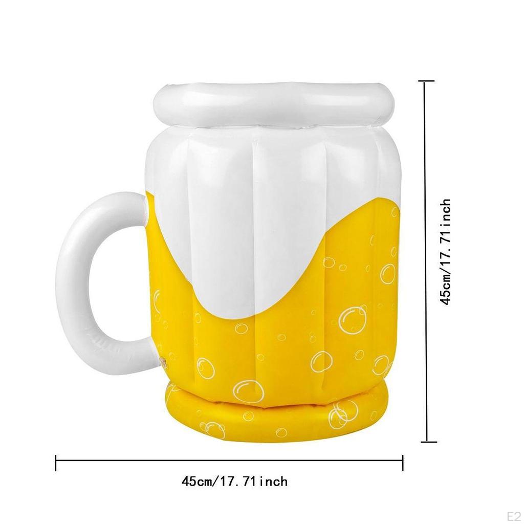Inflatable Cooler Ice Bucket Portable Holder with Air Pump Creative Cold Drink Container for