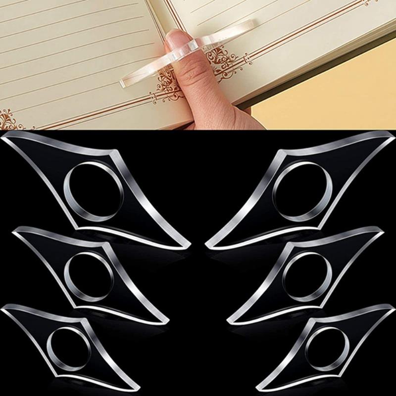 4PCS Book Page Holder for Reading Clear Acrylic Spreader Active Reader Bookmark Compact and Portable for Paperback or Hardcovers