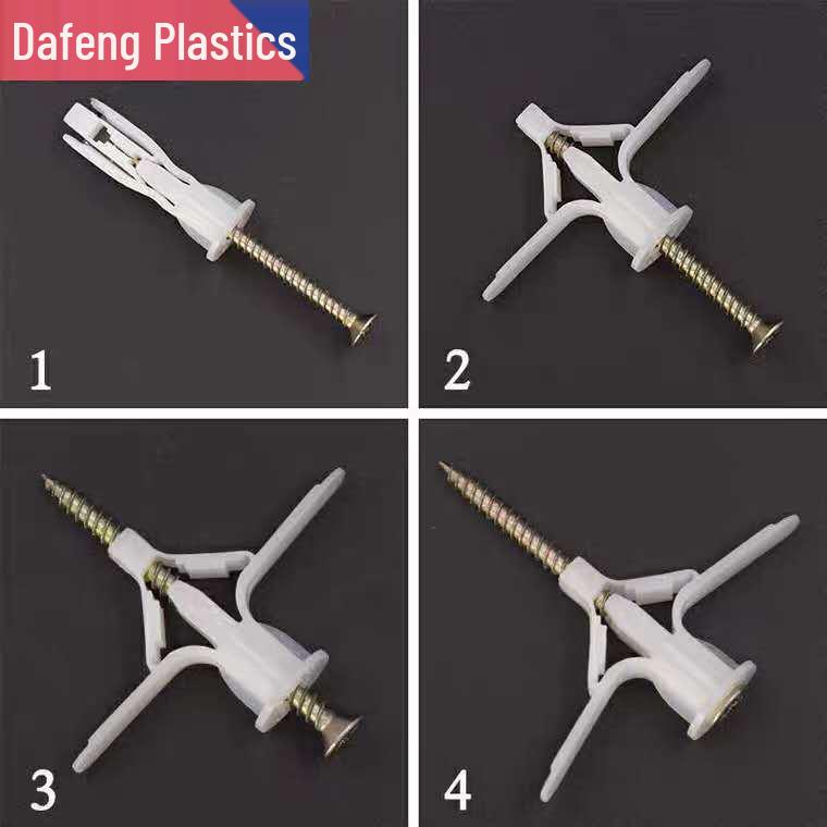 10 Airplane-Shaped Hollow Wall Plugs & Screws for Drywall Curtains