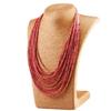 African Acrylic Beads Jewelry  Bohemia Necklaces Women Fashion Statement Multilayer Necklace