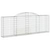 VidaXL Panier de Gabions Arqué, Cage à Gabion, Mur de Gabion, Panier à Pierre, Gabion pour Pierre Patio Extérieur, 153505