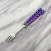 Outdoor Balisong Training Tool Practice Training Butterfly Folding Spoon Fork New