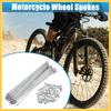 BULLSPANN Spokes Bicycle Galvanized Steel Spokes 14G J Bend with