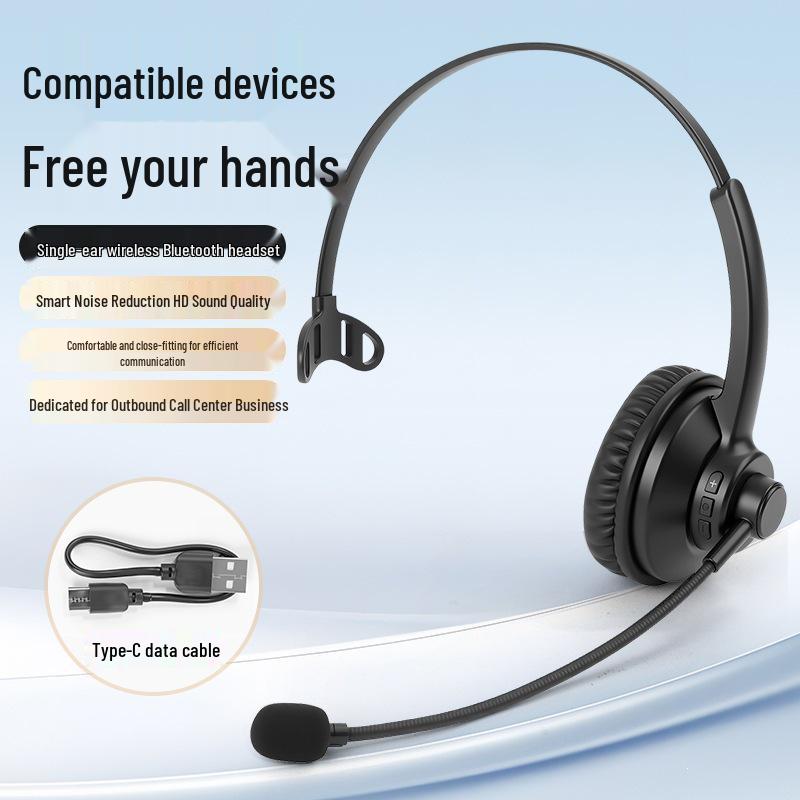 Bluetooth Wireless Headband Headset for Calls and Online Course Use