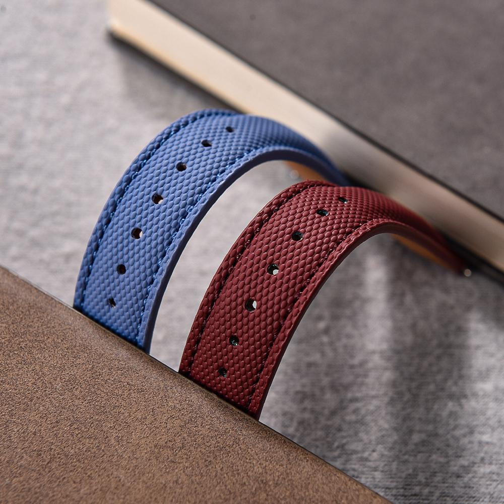 New Coated Sailcloth Strap 18/19/20/22mm Sport Fabric Waterproof WristBand Universal Accessories For Smart Watch Huawei/Samsung