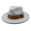 High Quality Woolen Top Hat Women'S British Retro Rolled-Brimmed Jazz Hat Men'S Casual Felt Hat Top Hat Lmn186