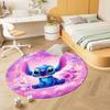 1pc Stitch Round Area Rug , Playroom Bedroom Living Room Indoor Decor Rug , Perfect for Leisure Areas , Bedside , Cloakroom , and Outdoor Sp