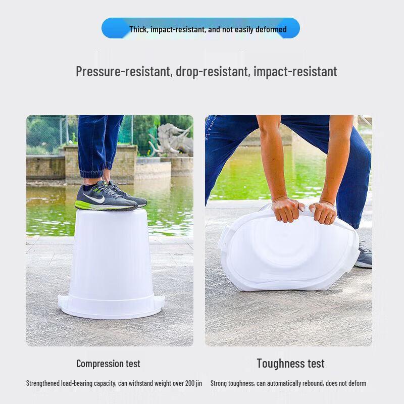 Large Plastic Water Storage Bucket with Lid