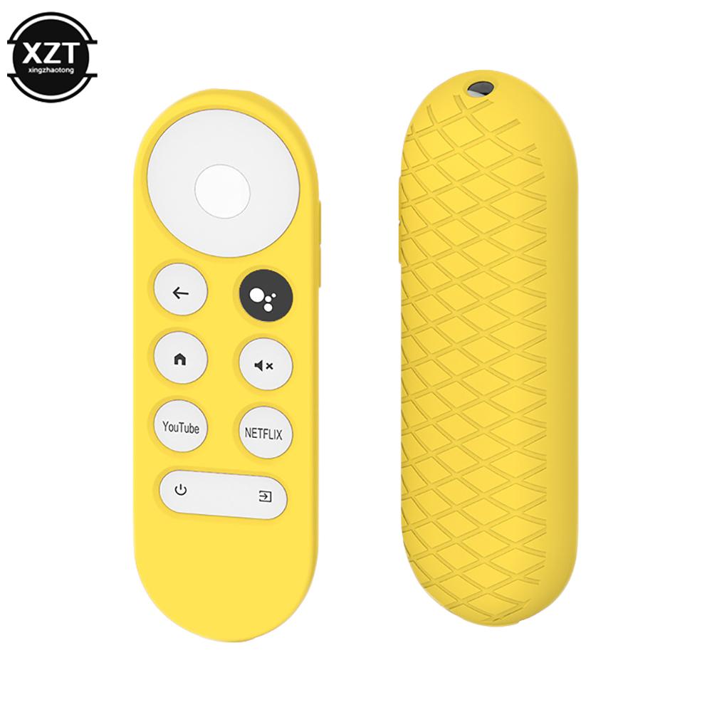 NEWEST Non-slip Soft Silicone Case For Chromecast Remote Control Protective Cover Shell for Google TV 2020 Voice Remote Control