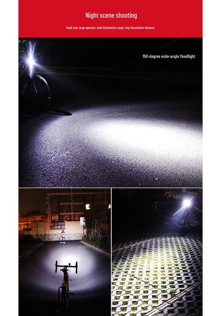USB Rechargeable Bicycle Headlight & Horn with High Brightness and Warning Light