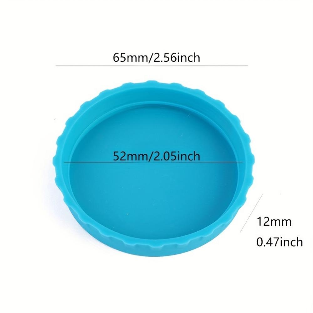 6pcs Silicone Can Lids, Soda Water Silicone Lids, Silicone Sealing Cover, Beverage Beer Can Lids, Drinkware Accessories, 2.5in*0.5in