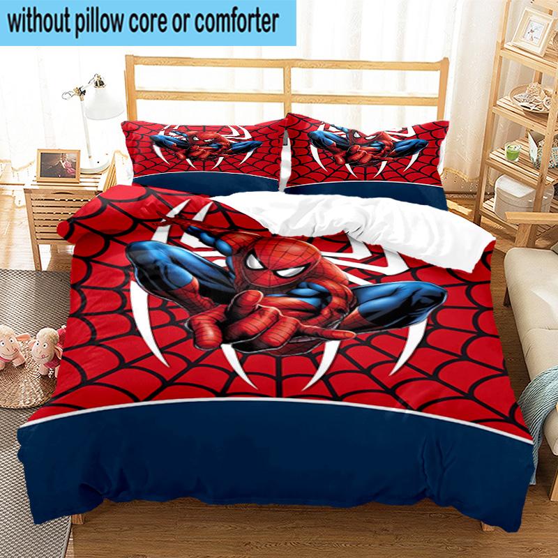3pcs Spider 3pcs Bedding,Including 3pcs Duvet Cover And 2pcs Pillowcases Perfect for Christmas,Ideal for Bedroom, Dormitory