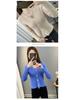 Spring & Autumn Women's Trendy Cardigan Sweater Coat - 2025 Ins Style, Versatile Knitted Short Top with Small Shawl.