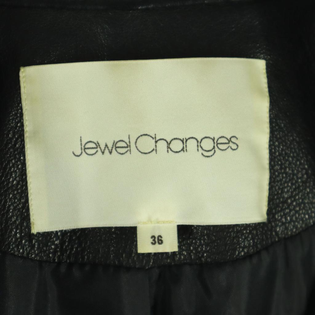 Jewel Changes Long sleeve leather Single riders jacket 36 Sheep leather Women Used