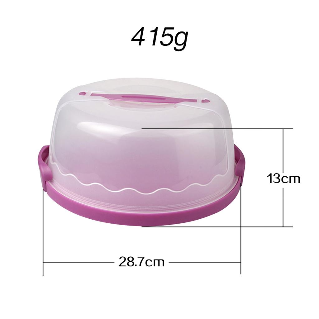 Plastic Cake Box with Foldable Handle Pastry Storage Boxes Dessert Container Cover Case Serving Tray for Travel Cake Acce