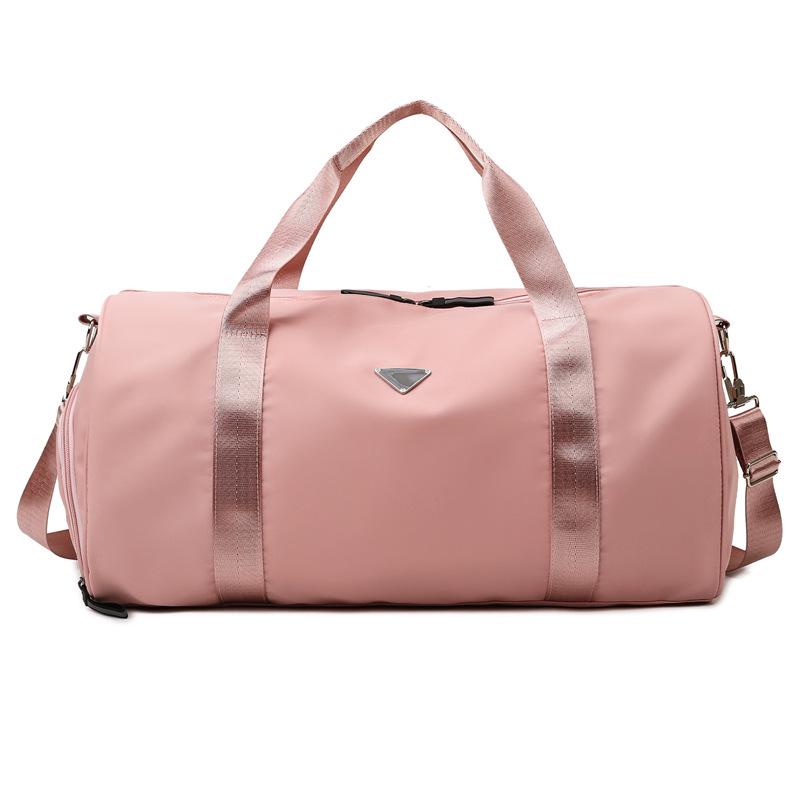 Large Capacity Nylon Travel Bag with Wet/Dry Separation for Sports & Yoga