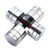 Electroplated Chrome Adjustable Dumbbells for Home Fitness - Multiple Styles Available