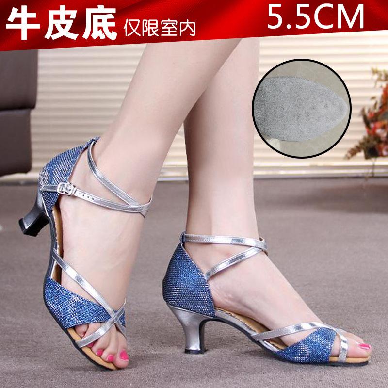 Women Hot Selling Ballet Tango/Ballroom/Latin Dance Shoes Heeled Salsa Professional Dancing Shoes for Girls Ladies 5.5cm