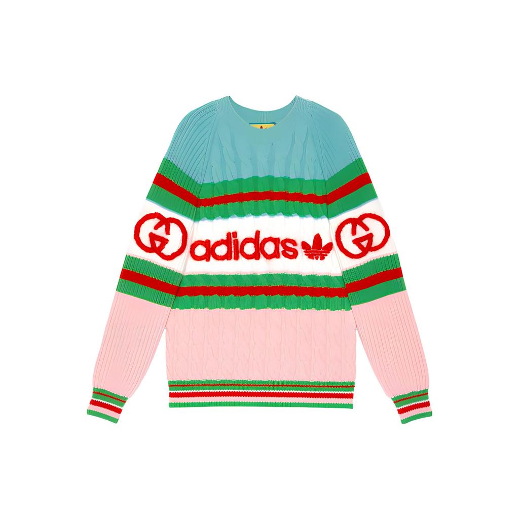 Gucci X Adidas Originals Cashmere Sweater Women's Multicolor 717722-XKCQ3-5429