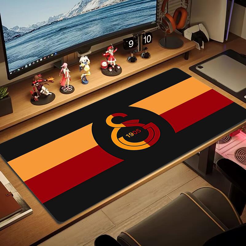 Galatasaray Print Kissen Rutschfest Laptop Tablet Großes Mauspadd XXL Matte Mini-PC Spielmatte Mit Verriegeltem Rand