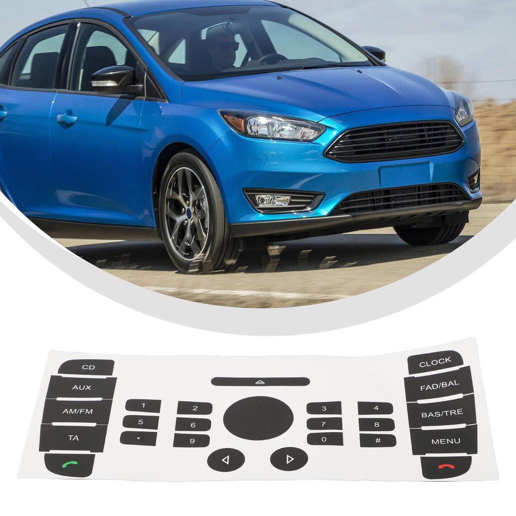 Decal Sticker Button Repair Decal Sticker Auto Parts Black High Grade Vinyl Easily Installation For Ford For Mondeo