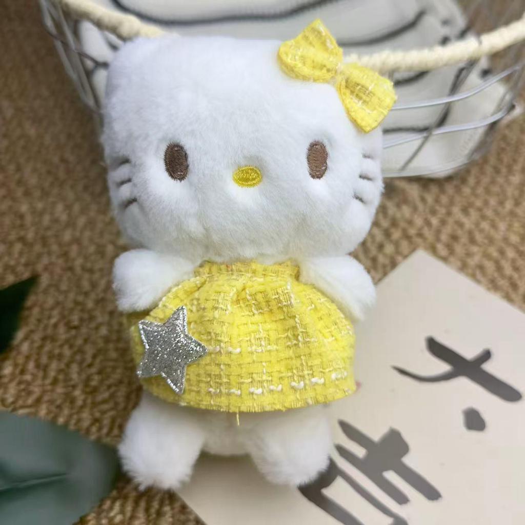 Sanrio Hello Kitty, Kuromi, and My Melody Plush Pendant Dolls - Apple KT Cat Design