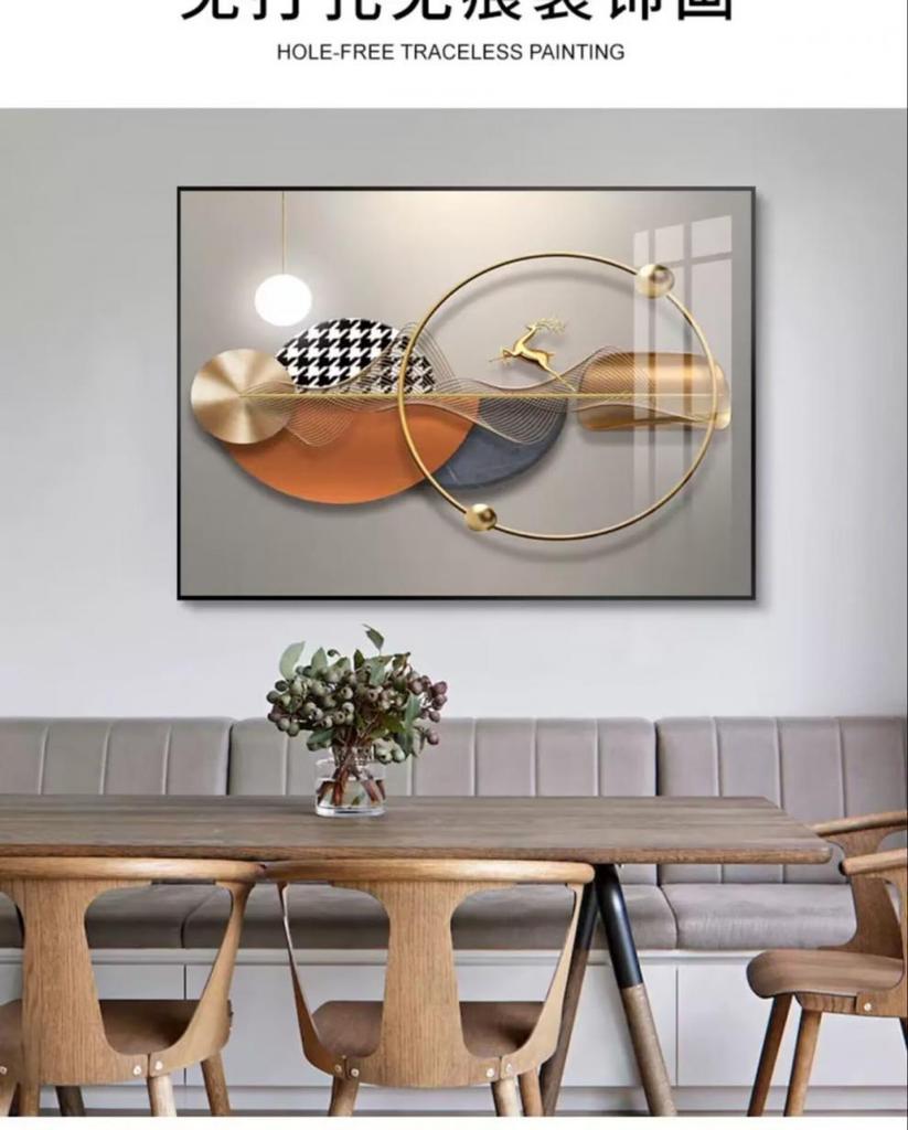 Modern Minimalist Decorative Cover for Electrical Switch & Meter Box - Wall Art for Restaurant
