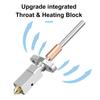 K1C Hot End Upgrade: 3D Printer Block with Removable Nozzle