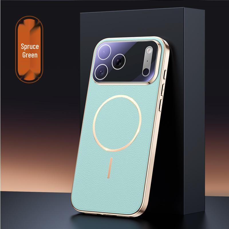 

Compatible with iPhone 17 Pro/Pro Max: Magnetic Case with Lens Film A3521 - Trendy Design Air