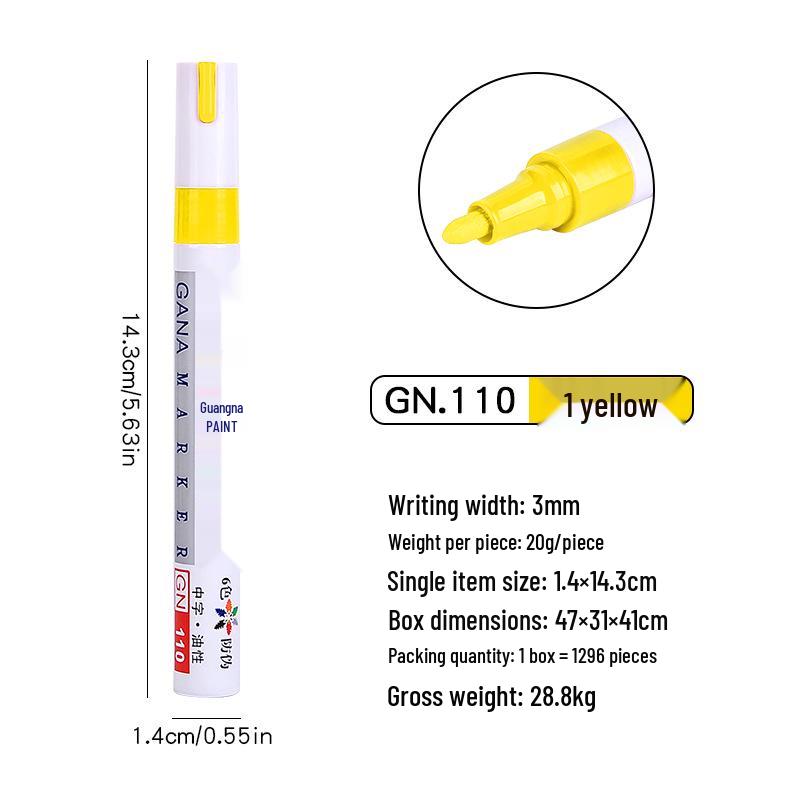 Quick-Dry Oil-Based Industrial Paint Pen - Waterproof Marking Touch-Up Pen
