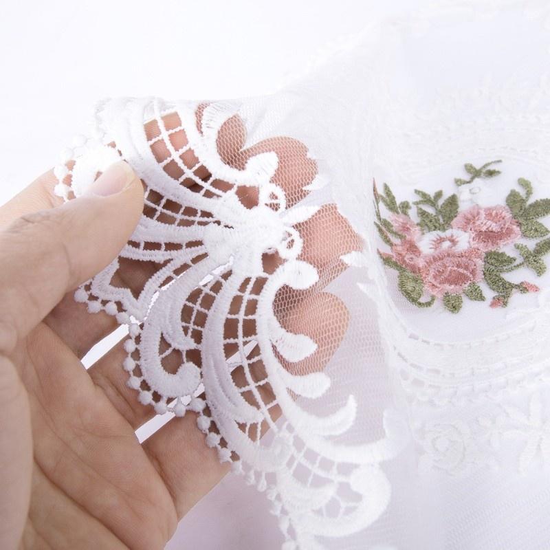 1Pcs Dining Table Embroidery Craft Placemat European Style Lace Insulation Plate Mat Anti-scald Coaster Table Pads