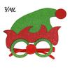 Fun Holiday Accessories for Kids Christmas Glasses, Glitter Party Glasses Frames, Novelty Elf Snowman Santa Claus Elk Frames Reindeer Eyeglasses