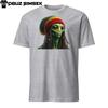 Alien Beanie Dreadlocks Short-Sleeve T-Shirt | Unique Extraterrestrial Design