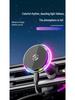 2026 Magnetic Smart Fan Car Phone Holder with Ambient Light & Wireless Fast Charging