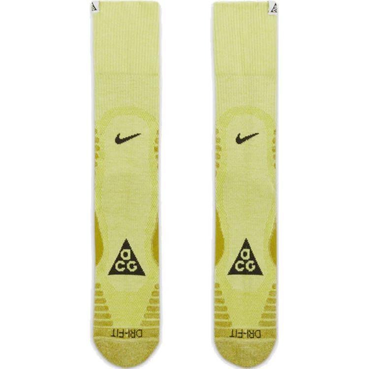 Nike ACG Outdoor Crew Socks 'Yellow Green' Men's DV5465-700