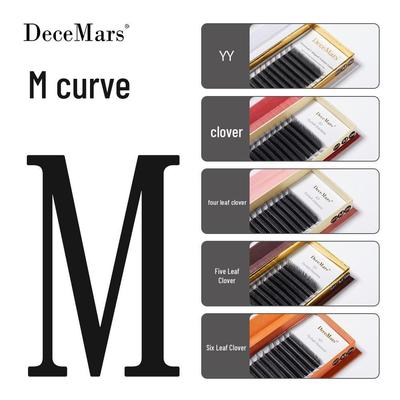 DeceMars M-Kurve Wimpernverlängerung (YY, Kleeblatt, Vierblättrig, Fünfblättrig, Sechsblättrig)